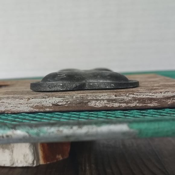 Metal Dog Picture Frame Fence Wood Metal Bone Farmhouse Decor Frame - Picture 8 of 16